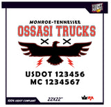 USDOT TruckDoor Decal Template