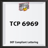 tcp number decal sticker