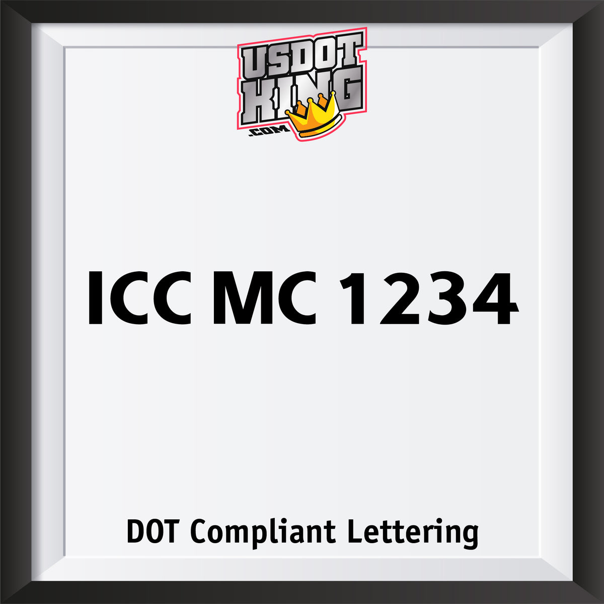 ICC MC Number Decal Sticker (Set of 2) – USDOTKING