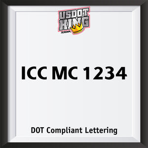 ICC MC NUMBER DECAL