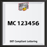 mc number decal sticker