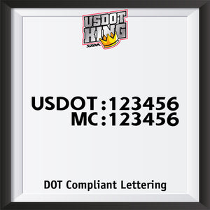 usdot mc 2 line decal