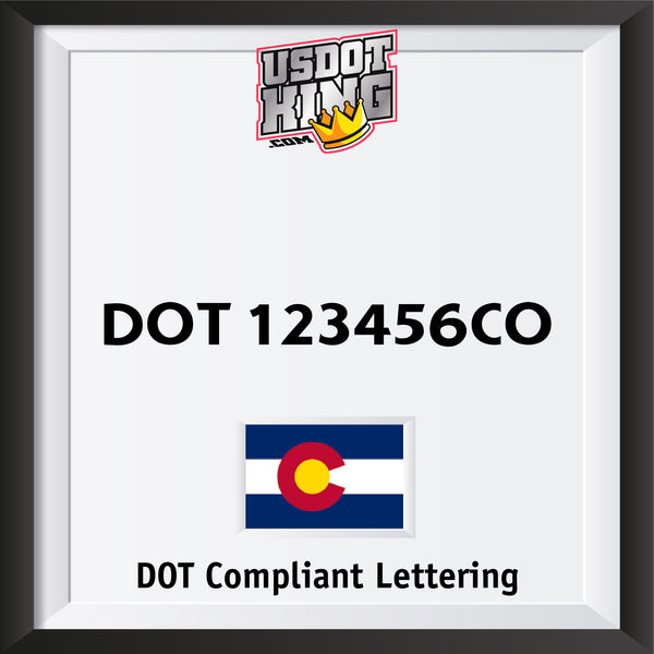 USDOT Number Sticker Colorado (CO) (Set of 2) – USDOT NUMBER STICKERS