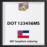 usdot decal Mississippi