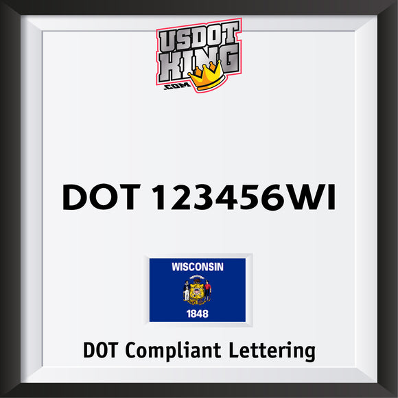 usdot decal Wisconsin