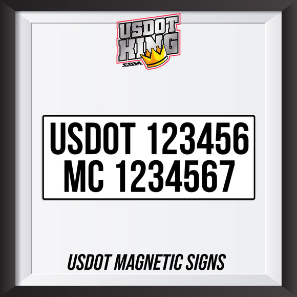 usdot and mc number magnet